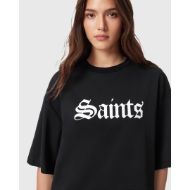 Picture of ALLSAINTS WOMEN'S SAINT AMELIE T-SHIRT IN BLACK 3