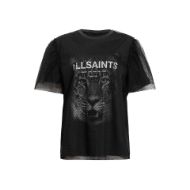 Picture of ALLSAINTS WOMEN'S ROAR TOMMI T-SHIRT IN BLACK 6