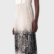 Picture of ALLSAINTS WOMEN'S CURTIS OPHIS DRESS IN CHALK WHITE 6