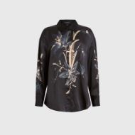 Picture of ALLSAINTS WOMEN'S BERNIE SHIRT  IN PETRA BLACK 7