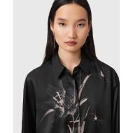 Picture of ALLSAINTS WOMEN'S BERNIE SHIRT  IN PETRA BLACK 3