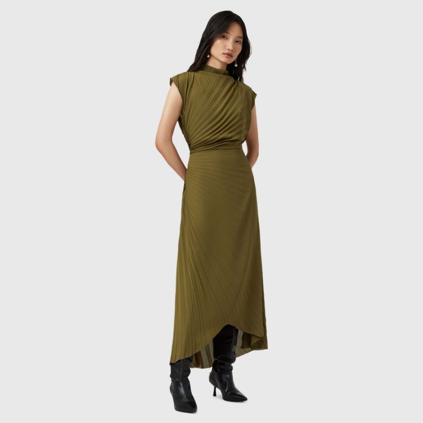 Picture of ALLSAINTS WOMEN'S RAYANNA DRESS IN GREEN