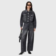 Picture of ALLSAINTS WOMEN'S BETH DENIM JACKET IN WASHED BLACK 6