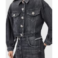 Picture of ALLSAINTS WOMEN'S BETH DENIM JACKET IN WASHED BLACK 4