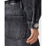 Picture of ALLSAINTS WOMEN'S BETH DENIM JACKET IN WASHED BLACK 5