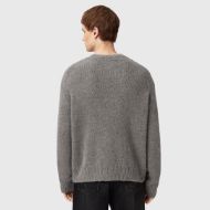 Picture of ALLSAINTS MEN'S MESSAGE CREW JUMPER IN GUNMETAL GREY 2