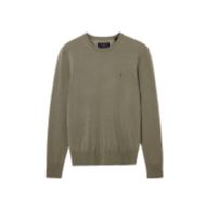 Picture of ALLSAINTS MEN'S MODE MERINO CREW JUMPER IN DUSKY GREEN 8