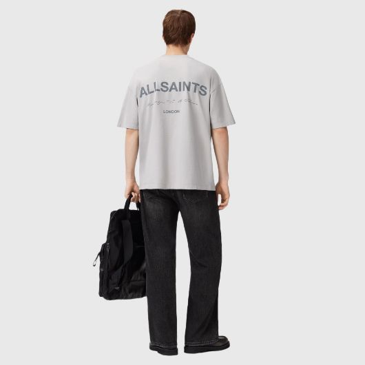 Показвай детайлите за ALLSAINTS МЪЖКА БЛУЗА С КЪС РЪКАВ FUTURE CREW В СИВО Снимка на ALLSAINTS МЪЖКА БЛУЗА С КЪС РЪКАВ FUTURE CREW В СИВО