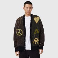 Picture of ALLSAINTS MEN'S EMOTIVE CARDIGAN  IN BLACK 1