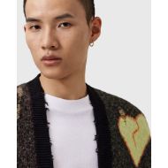 Picture of ALLSAINTS MEN'S EMOTIVE CARDIGAN  IN BLACK 3