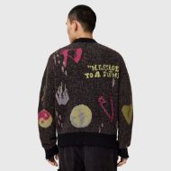 Picture of ALLSAINTS MEN'S EMOTIVE CARDIGAN  IN BLACK 2