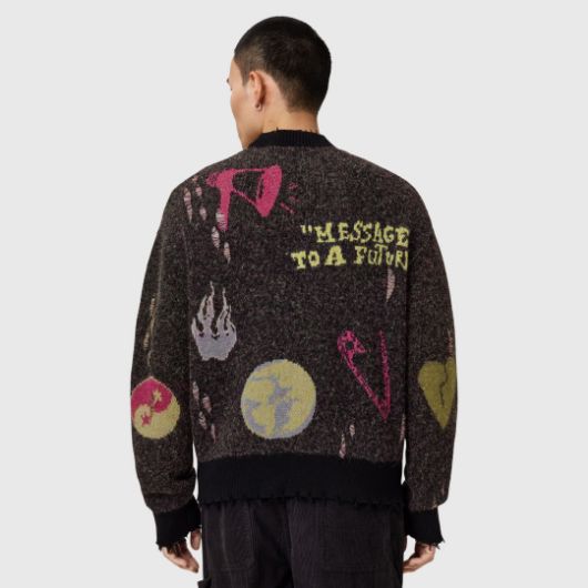 Show details for ALLSAINTS MEN'S EMOTIVE CARDIGAN  IN BLACK Picture of ALLSAINTS MEN'S EMOTIVE CARDIGAN  IN BLACK