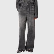 Picture of ALLSAINTS WOMEN'S TYLER TROUSERS IN ILLUSION BLACK 1