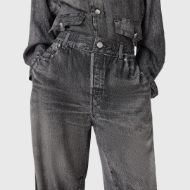 Picture of ALLSAINTS WOMEN'S TYLER TROUSERS IN ILLUSION BLACK 4