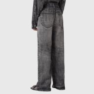 Picture of ALLSAINTS WOMEN'S TYLER TROUSERS IN ILLUSION BLACK 2
