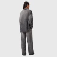 Picture of ALLSAINTS WOMEN'S TYLER TROUSERS IN ILLUSION BLACK 6