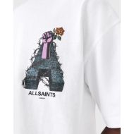 Снимка на ALLSAINTS МЪЖКА БЛУЗА С КЪС РЪКАВ DEFIANCE CREW В БЯЛО 4