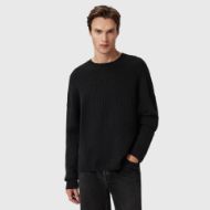 Picture of ALLSAINTS MEN'S JAKOB CREW JUMPER IN BLACK 5