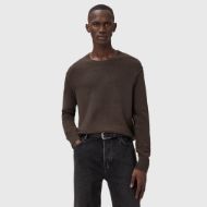 Picture of ALLSAINTS MEN'S STATTEN CREW JUMPER IN BROWN 1