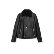 Снимка на ALLSAINTS МЪЖКО ЯКЕ CORREZ SHEARLING BIKER В ЧЕРНО 8