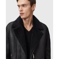 Снимка на ALLSAINTS МЪЖКО ЯКЕ CORREZ SHEARLING BIKER В ЧЕРНО 3