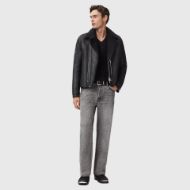 Снимка на ALLSAINTS МЪЖКО ЯКЕ CORREZ SHEARLING BIKER В ЧЕРНО 7