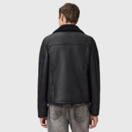 Снимка на ALLSAINTS МЪЖКО ЯКЕ CORREZ SHEARLING BIKER В ЧЕРНО 2