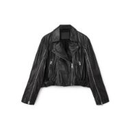 Picture of ALLSAINTS WOMEN'S MASONE BIKER JACKET IN BLACK 6