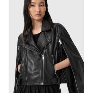 Picture of ALLSAINTS WOMEN'S MASONE BIKER JACKET IN BLACK 3