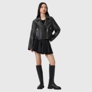 Picture of ALLSAINTS WOMEN'S MASONE BIKER JACKET IN BLACK 5