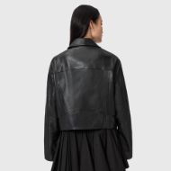 Picture of ALLSAINTS WOMEN'S MASONE BIKER JACKET IN BLACK 2