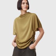 Picture of ALLSAINTS WOMEN'S LESLIE TOP IN CUMIN BROWN 4