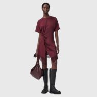 Picture of ALLSAINTS WOMEN'S LANA LACE DRESS IN OXBLOOD RED 6