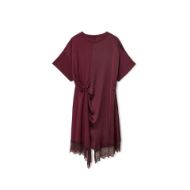 Picture of ALLSAINTS WOMEN'S LANA LACE DRESS IN OXBLOOD RED 7