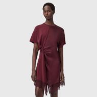 Picture of ALLSAINTS WOMEN'S LANA LACE DRESS IN OXBLOOD RED 1