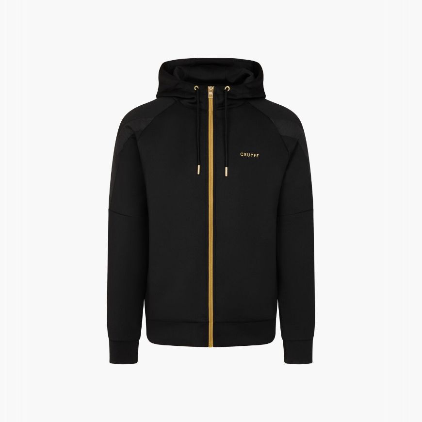 Picture of CRUYFF MEN'S HATO ZT HOOD IN BLACK/GOLD