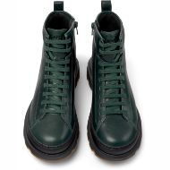 Picture of CAMPER WOMEN'S BRUTUS LEATHER MID BOOTS IN DARK GREEN 4