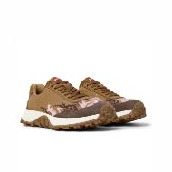 Picture of CAMPER WOMEN'S TWINS TEXTILE AND LEATHER SNEAKERS IN BROWN 2