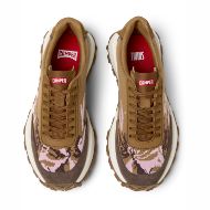 Picture of CAMPER WOMEN'S TWINS TEXTILE AND LEATHER SNEAKERS IN BROWN 4