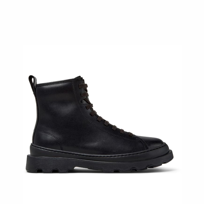 Picture of CAMPER WOMEN'S BRUTUS LEATHER MID BOOTS IN BLACK