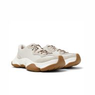 Picture of CAMPER WOMEN'S KARST 2 LEATHER SNEAKERS IN WHITE 3