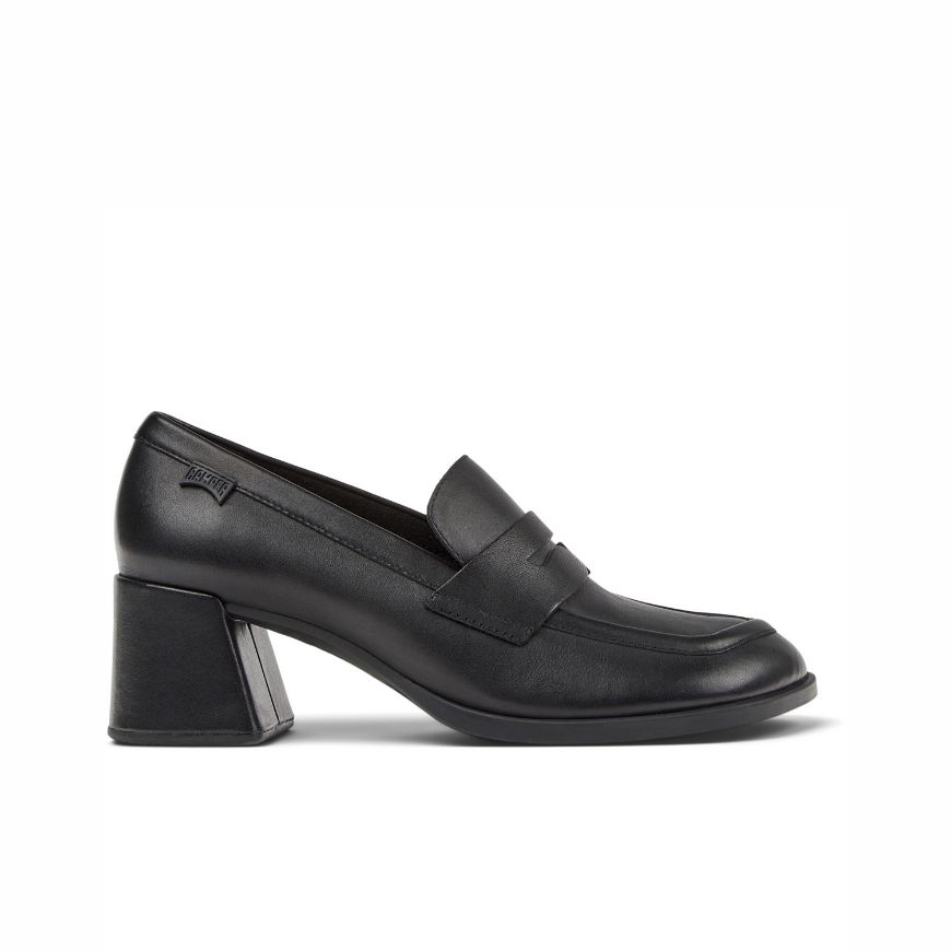 Picture of CAMPER WOMEN'S KORA LEATHER MOCCASIN IN BLACK