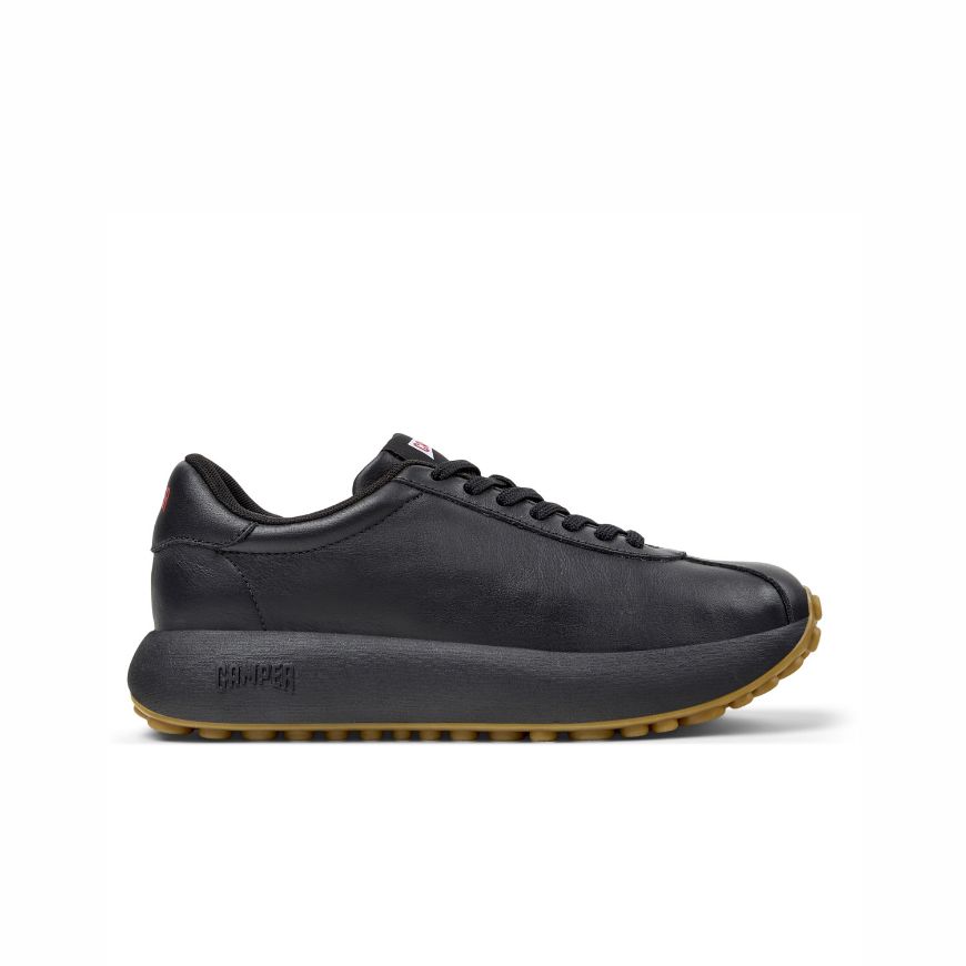 Picture of CAMPER WOMEN'S PELOTAS ATHENS LEATHER SNEAKERS IN BLACK