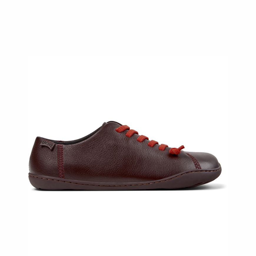 Picture of CAMPER WOMEN'S PEU CAMI LEATHER SHOES IN BURGUNDY