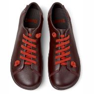 Picture of CAMPER WOMEN'S PEU CAMI LEATHER SHOES IN BURGUNDY 4