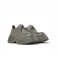 Picture of CAMPER WOMEN'S PIX BCN LEATHER PLATFORM SHOES IN GREY 2