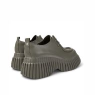 Picture of CAMPER WOMEN'S PIX BCN LEATHER PLATFORM SHOES IN GREY 3