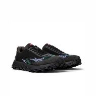Picture of CAMPER WOMEN'S TWINS TEXTILE AND LEATHER SNEAKERS IN BLACK 3