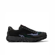 Picture of CAMPER WOMEN'S TWINS TEXTILE AND LEATHER SNEAKERS IN BLACK 1