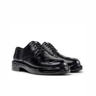 Picture of CAMPER WOMEN'S TWINS LEATHER LACE-UP SHOES IN BLACK 3